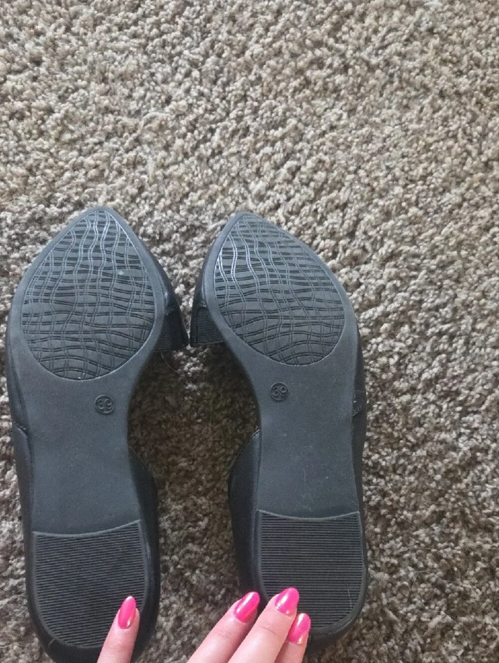 Michaels Black Pointed-Toe D'Orsay Flats